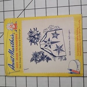 Aunt Martha's Hot Iron Transfers - Charming Designs Linens, 3648 Christmas Bellr